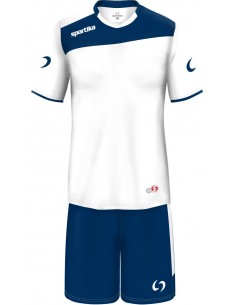 COMPLETO CALCIO AMSTERDAM SPORTIKA - BIANCO/BLU