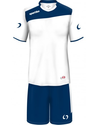 COMPLETO CALCIO AMSTERDAM SPORTIKA - BIANCO/BLU