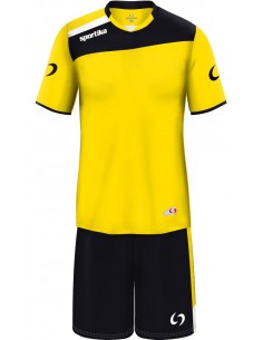 COMPLETO CALCIO AMSTERDAM SPORTIKA - GIALLO/NERO/BIANCO