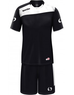 COMPLETO CALCIO AMSTERDAM SPORTIKA - NERO/BIANCO