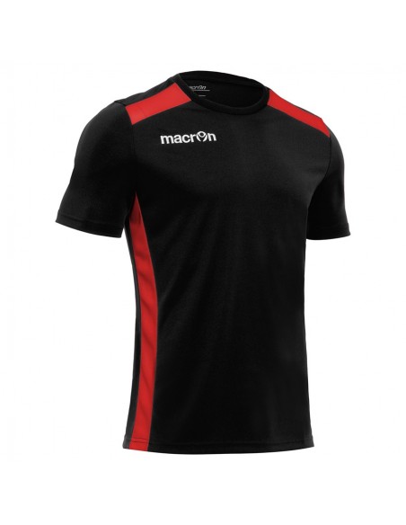 MAGLIA CALCIO SIRIUS MANICA CORTA - NERO/ROSSO - MACRON MAGLIA CALCIO SIRIUS MANICA CORTA - NERO/ROSSO - MACRON