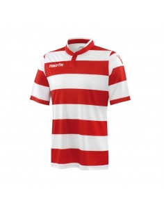MAGLIA CALCIO MACRON KEPLER SHIRT MANICA CORTA - BIANCO/ROSSO