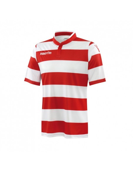 MAGLIA CALCIO MACRON KEPLER SHIRT MANICA CORTA - BIANCO/ROSSO MAGLIA CALCIO MACRON KEPLER SHIRT MANICA CORTA - BIANCO/ROSSO