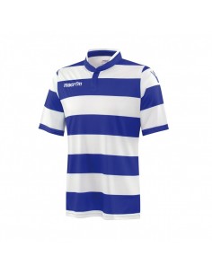 MAGLIA CALCIO MACRON KEPLER SHIRT MANICA CORTA - BIANCO/ROYAL