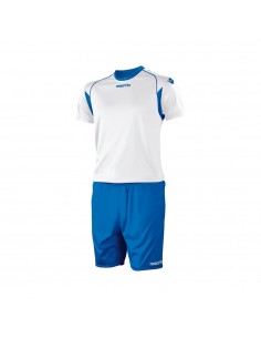 COMPLETO CALCIO MACRON VESTA SET MANICA CORTA - BIANCO/AZZURRO
