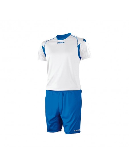 COMPLETO CALCIO MACRON VESTA SET MANICA CORTA - BIANCO/AZZURRO COMPLETO CALCIO MACRON VESTA SET MANICA CORTA - BIANCO/AZZURRO