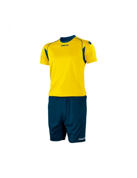 COMPLETO CALCIO MACRON VESTA SET MANICA CORTA - GIALLO/NAVY COMPLETO CALCIO MACRON VESTA SET MANICA CORTA - GIALLO/NAVY