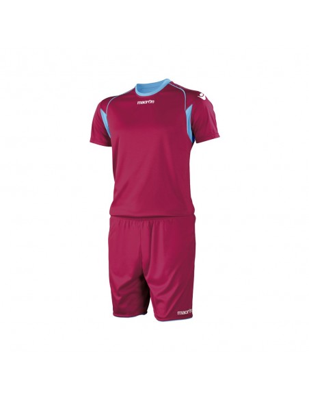 COMPLETO CALCIO MACRON VESTA SET MANICA CORTA - GRANATA/CELESTE COMPLETO CALCIO MACRON VESTA SET MANICA CORTA - GRANATA/CELESTE