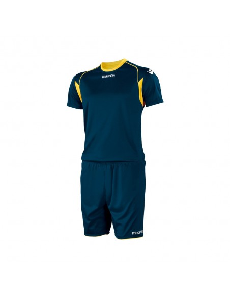 COMPLETO CALCIO MACRON VESTA SET MANICA CORTA - NAVY/GIALLO COMPLETO CALCIO MACRON VESTA SET MANICA CORTA - NAVY/GIALLO