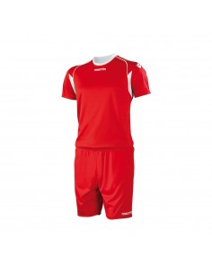 COMPLETO CALCIO MACRON VESTA SET MANICA CORTA - ROSSO/BIANCO