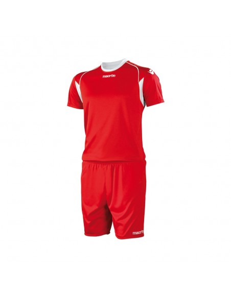 COMPLETO CALCIO MACRON VESTA SET MANICA CORTA - ROSSO/BIANCO COMPLETO CALCIO MACRON VESTA SET MANICA CORTA - ROSSO/BIANCO
