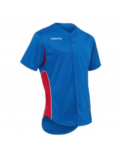 MAGLIA BASEBALL DEFENDER MACRON - AZZURRO/ROSSO